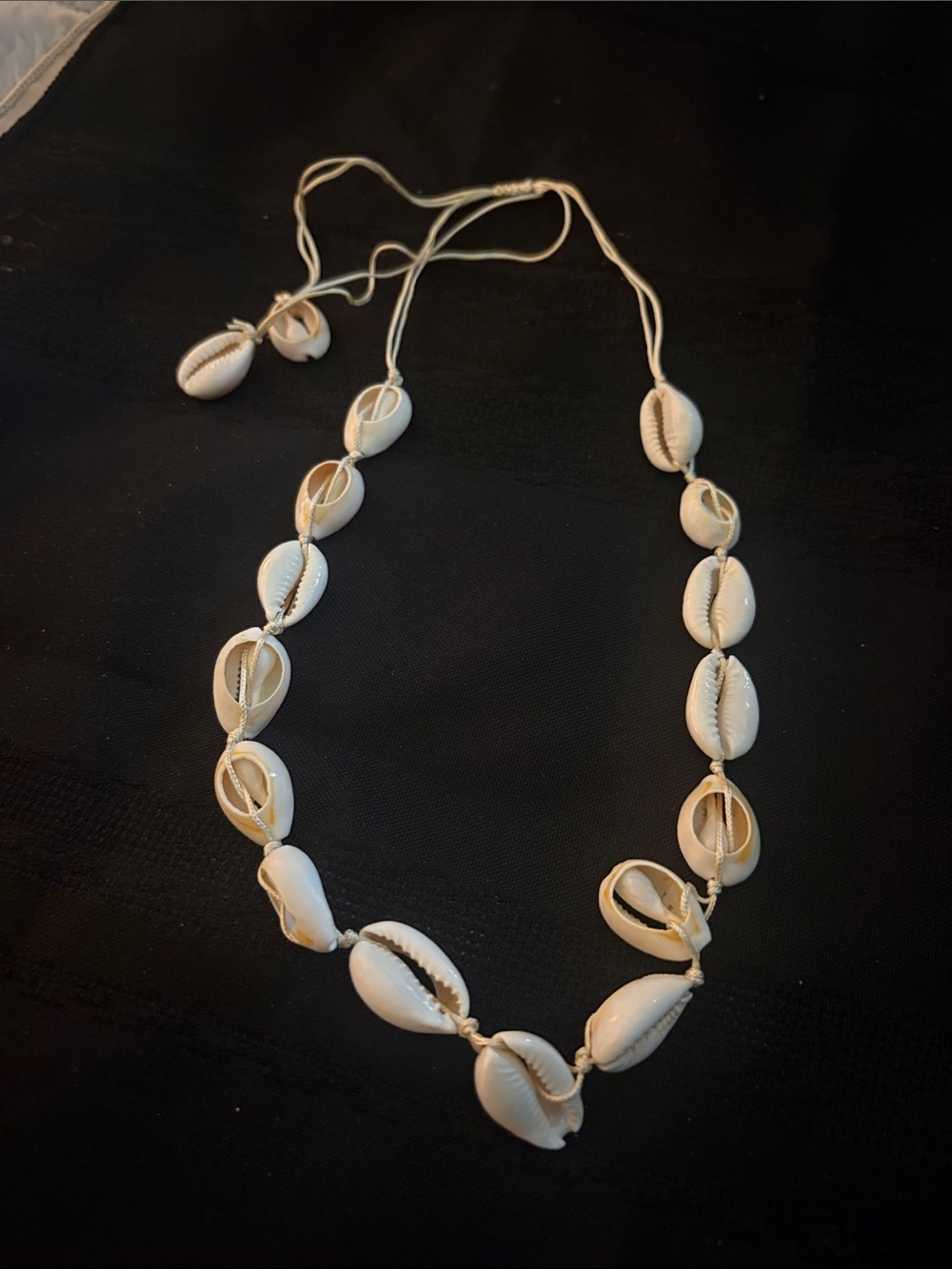 Handcrafted White Cowrie Shell Necklace - Beach Jewelry